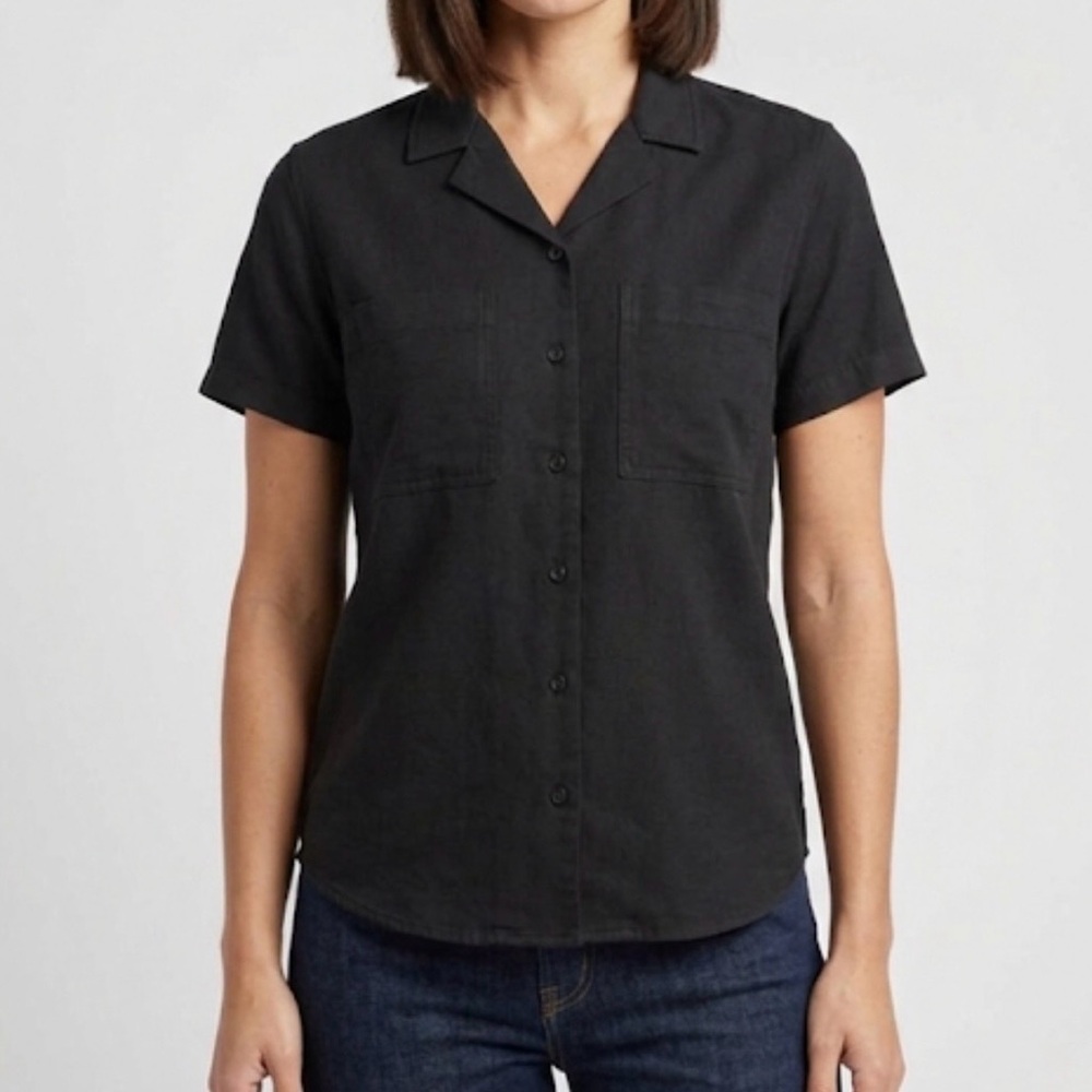 MEMBER’S MARK Tencel Camp Shirt, Women's L, Black
